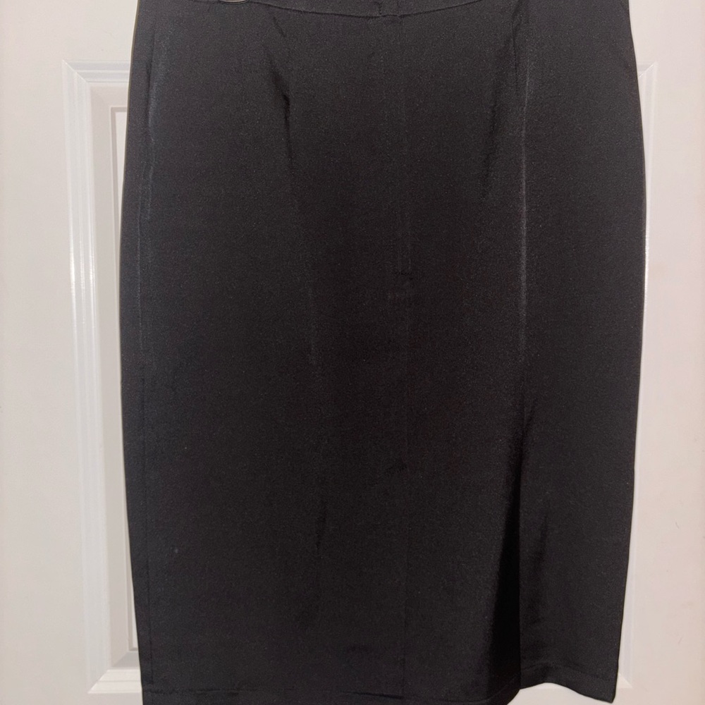 Collectif Polly Plain Pencil Skirt Black